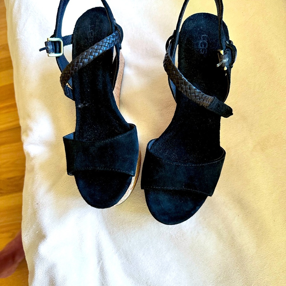 Ugg suede wedge sandals